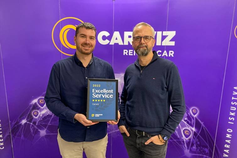 CARWIZ WINS EXCELLENT CAR RENTAL SERVICE AWARD